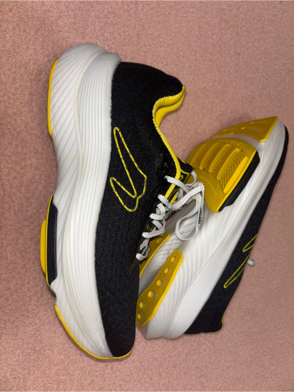 Newton Black and Yellow Running Shoes - Picture 2 of 11